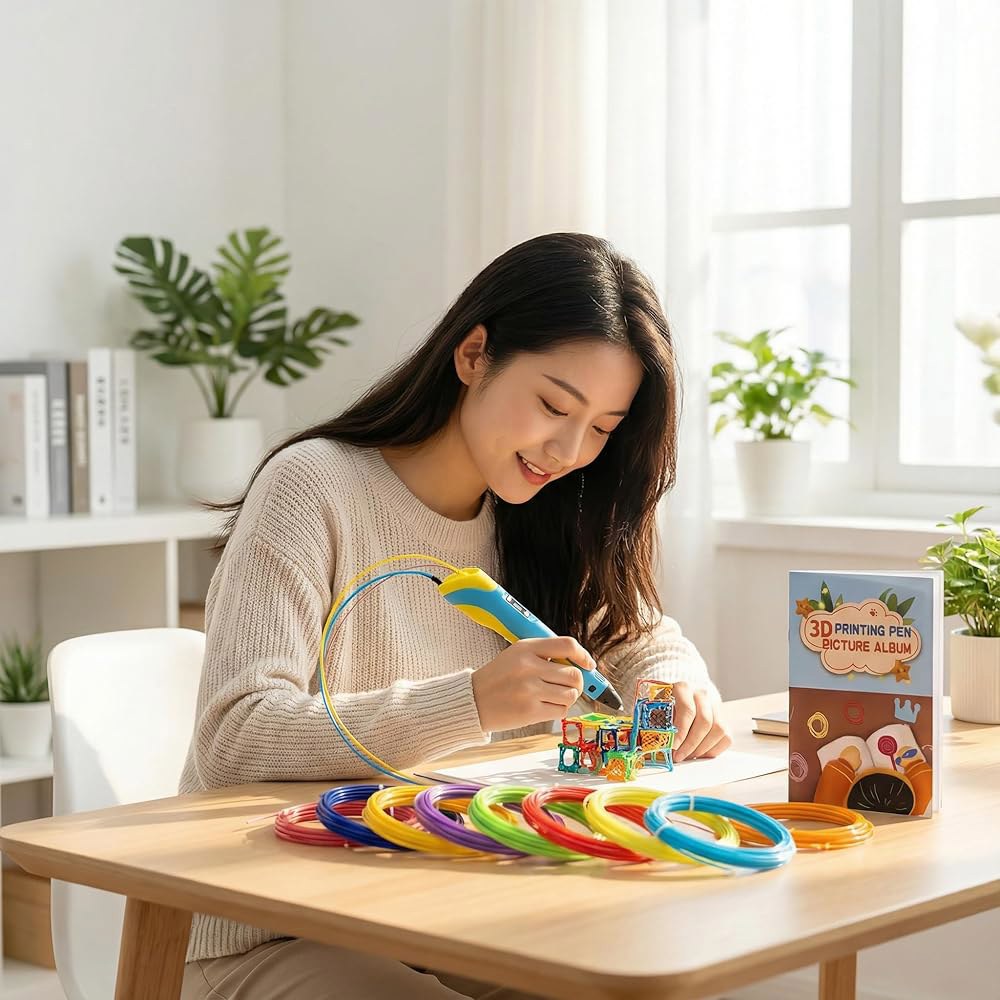 JAREES 3D 펜 필라멘트, 어둠 속에서 6가지 빛, 색상당 16피트 등 22가지 색상 리필, 총 352피트 1.75mm PLA 프린팅 필라멘트 SCRIB3D /MYNT3D - 상세 이미지 2