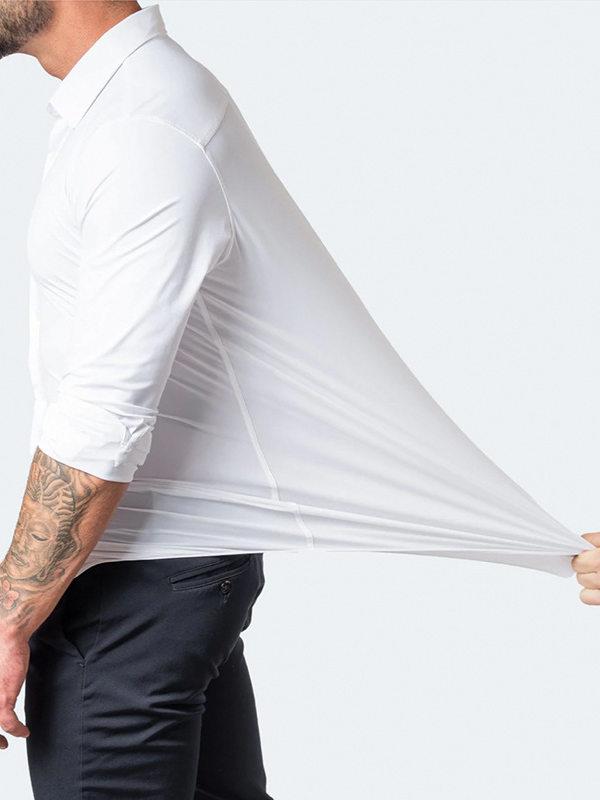 체크셔츠 남자검정셔츠 슬림 비즈니스 드레스 셔츠 긴 소매 캐주얼 남자실크셔츠 남자봄셔츠 - 상세 이미지 2