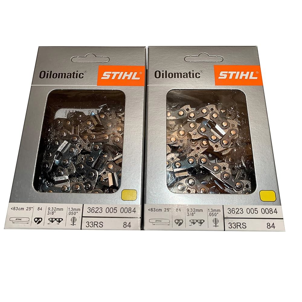 Stihl 33RS-84 2PK, 3/8인치 .050 게이지, 84개의 드라이브 링크, 25인치, Rapid Super, 프로페셔널 톱 체인, 3623-005-0084 - 상품 이미지