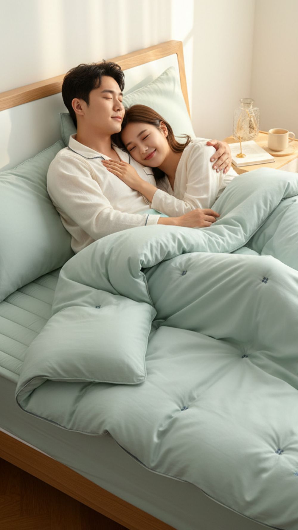 모달100 클로버 구름 모달이불 가볍고따뜻한 사계절이불 - 상세 이미지 3