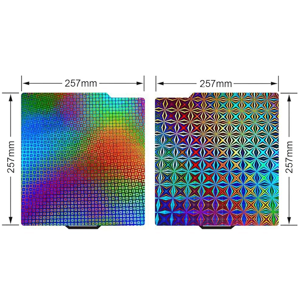 밤부 연구소용 Yimaitong F1 시트 X1 / X1C X1E P1P P1S A1 빌드 플레이트 가열식 침대 스프링 스틸 플렉시블 플랫폼 257x257 mm 3D 프린터용 양면 - 상세 이미지 2