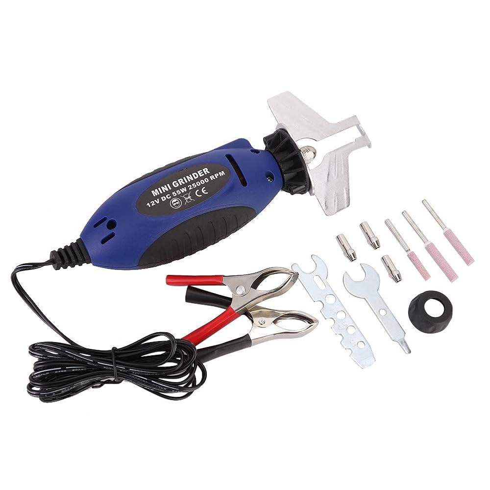 12V 배터리가 장착된 전기톱 샤프너 도구, 티타늄 도금 다이아몬드 비트가 체인 샤프너, 사용하기 쉬운 시간 절약 - 상품 이미지
