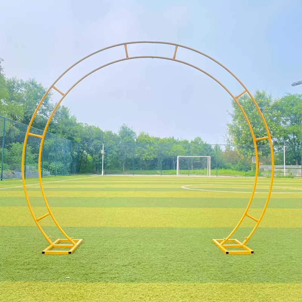 장미 울타리 가든 웨딩 공원 용 링 아이언 프레임 장식품 2x2.4m - 상세 이미지 2