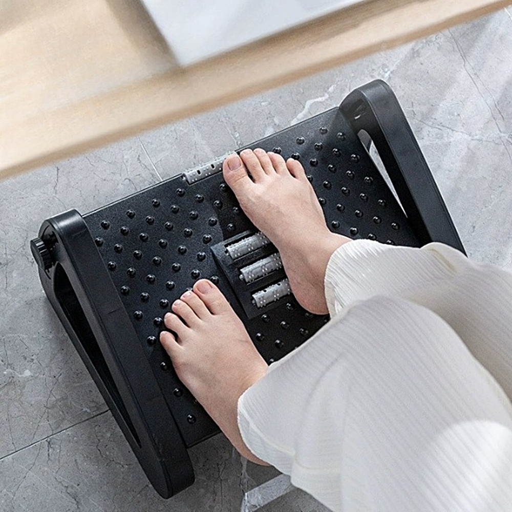 발받침대 사무실 책상 풋레스트 지압발판 다리받침 높이조절 박대표마켓 - 상품 이미지