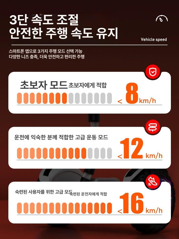 호버보드 투휠 전동보드 균형 출퇴근 퀵보드 화이트 두발 보드 호버카트 나인봇 이륜 - 상세 이미지 3