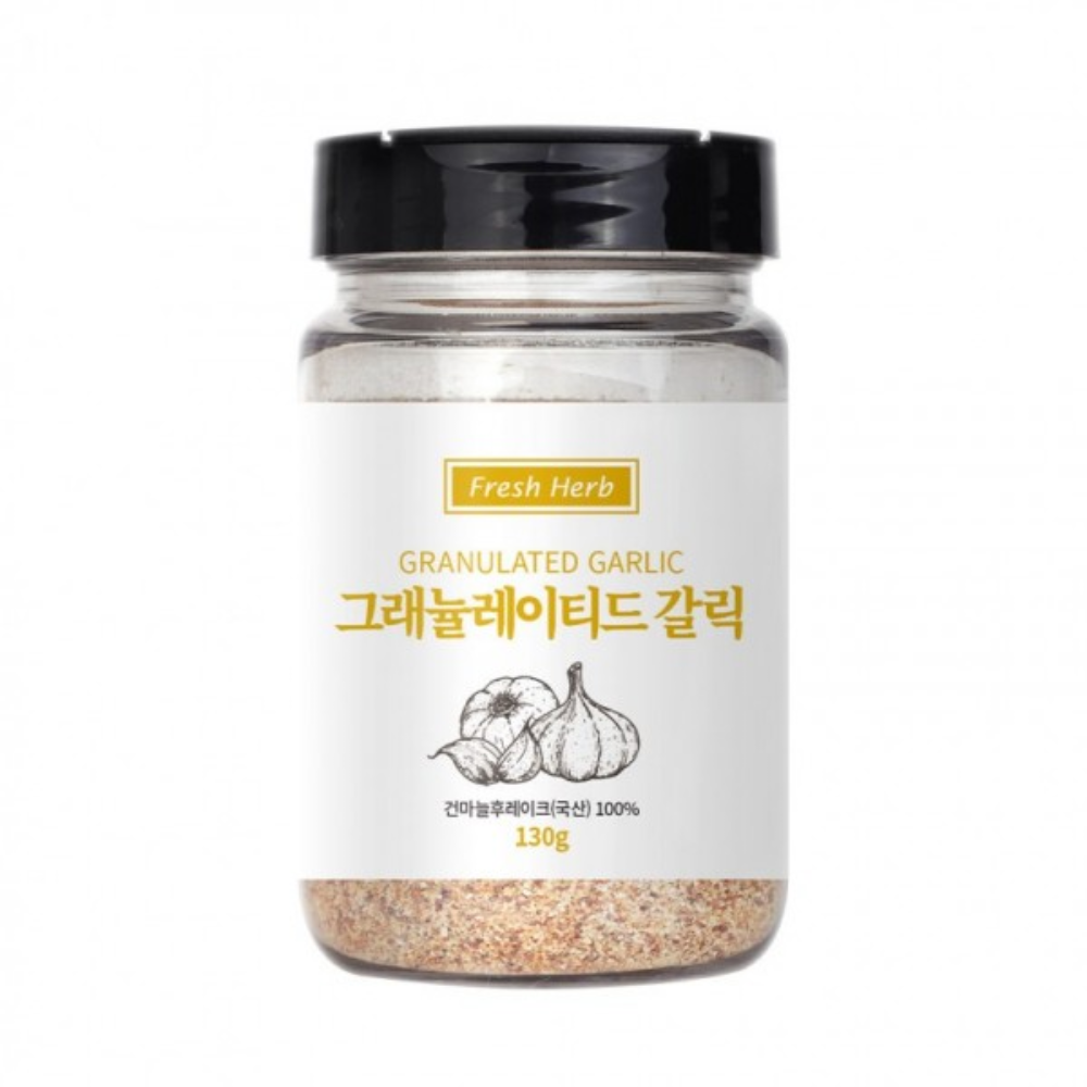 갈릭 분말 130g 그래뉼 갈릭 국산 마늘가루 건마늘 분말 갈릭 시즈닝 조미 분말 - 상품 이미지