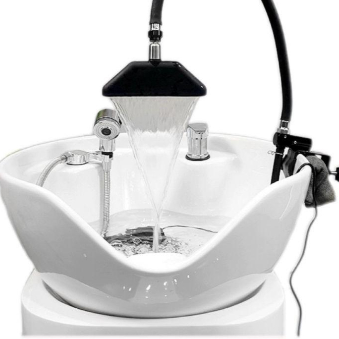 헤드스파 물 순환기 두피 샴푸대 미용실 SPA 테라피 샴푸대 - 상품 이미지