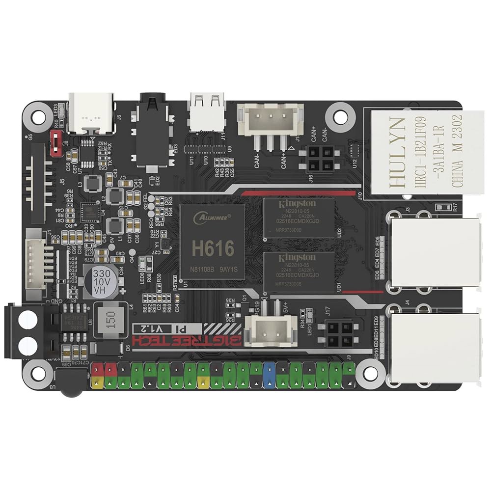 빅트리텍 파이 V1.2 컨트롤 보드 쿼드코어 WiFi 1GB RAM, BTT 지원 SKR 미니 E3 V3.0 옥토퍼스 /프로 /맥스 이지 크라켄 피코 사일런트 보드, i3 /Cor - 상품 이미지
