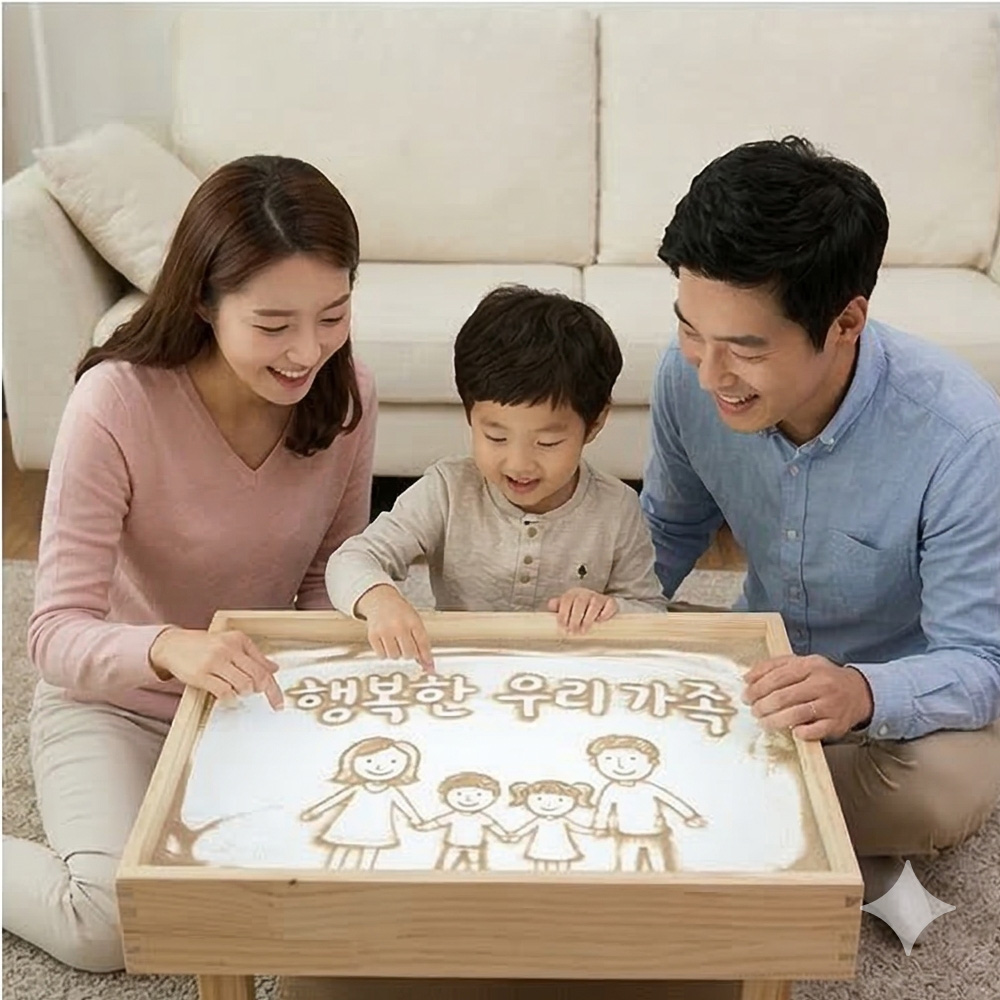 샌드라이트 콤팩트 65x50 샌드아트 라이트박스 모래놀이상자 LED 테이블 밝기조절 이미지 8
