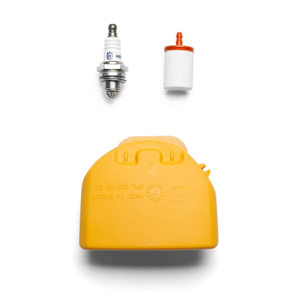 Husqvarna 599333701 455R /460R 전기톱 유지보수 키트, 설치하기 쉬운 부품 튜닝 키트에는 공기 필터, 연료 필터 및 스파크 플러그가 포함되어 있습니다 - 상세 이미지 2