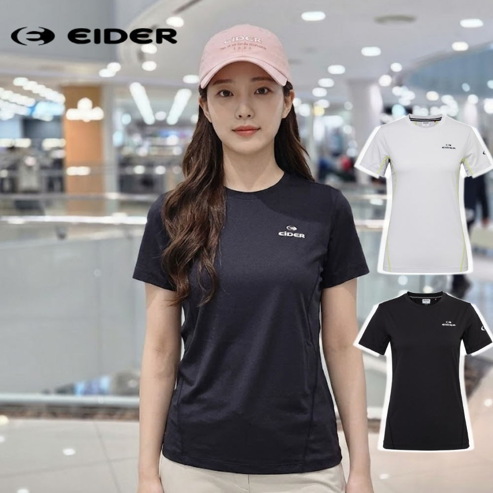 아이더 여성 반팔 라운드 티셔츠 등산 여름 헤리티지 - 상품 이미지