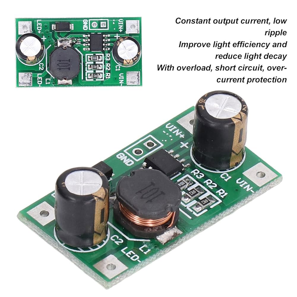 AUNMAS 6PCS 3W/2W LED 드라이버 모듈, 정전류 모듈 PWM 제어 700mA 디밍 DC 5-35V 입력 - 상세 이미지 3
