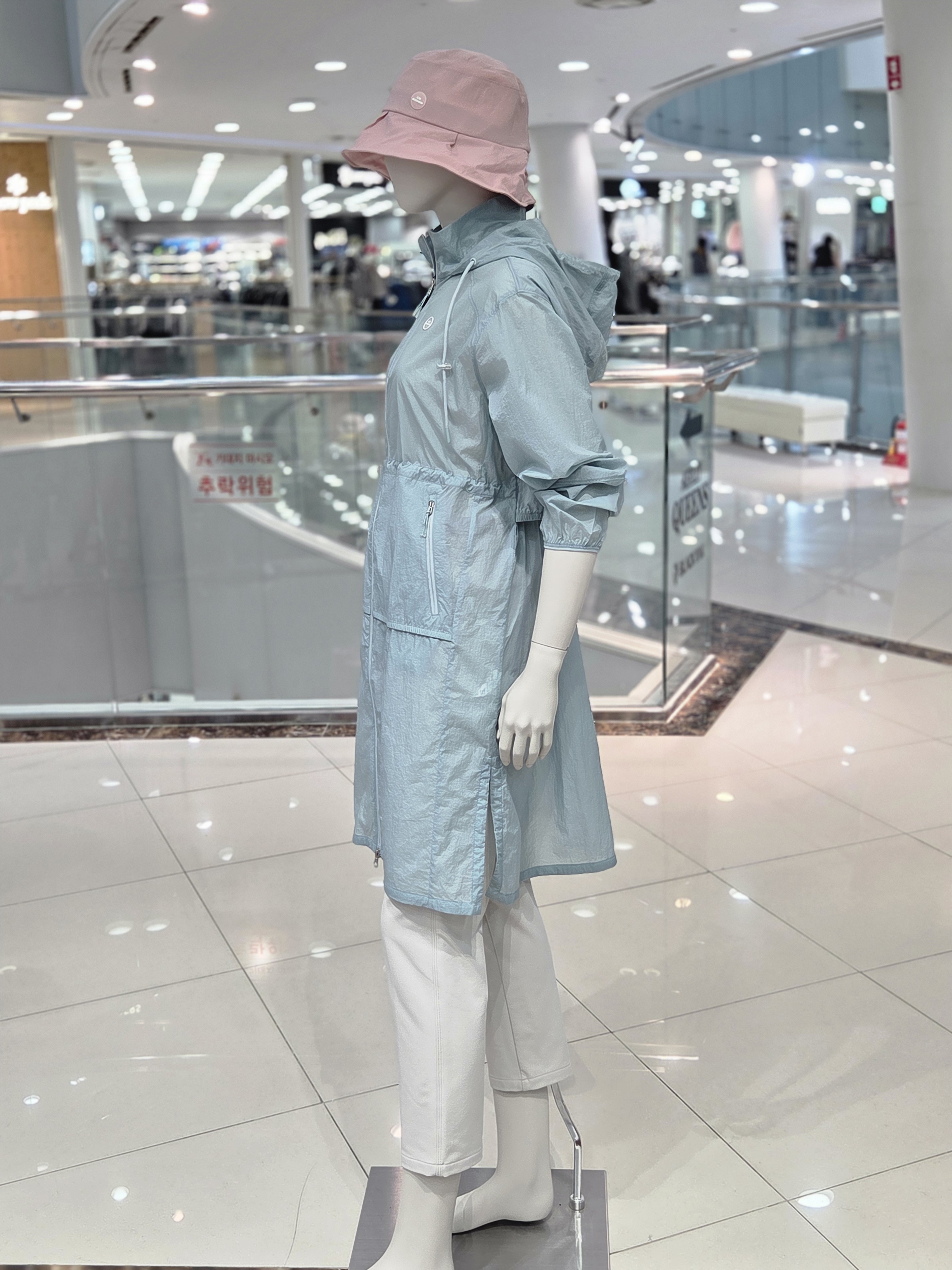 아이더 여성 여름 롱자켓 이웃도어 얇은 바람막이 WM25164 - 상세 이미지 4
