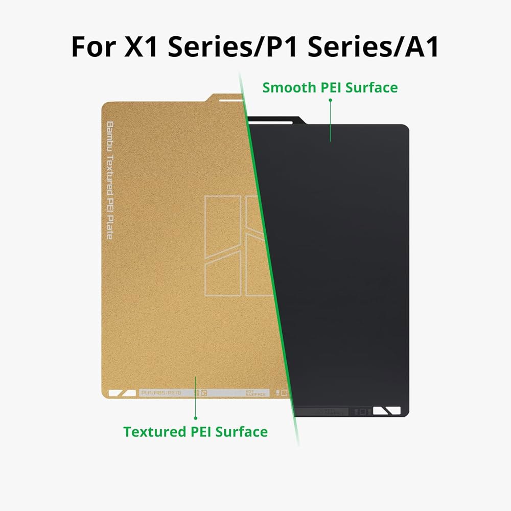 3DTOOLS 대나무 실험실 듀얼 매끄럽고 질감 있는 측면 빌드 플레이트 257x257MM X1C / X1E P1P P1S A1 3D 프린터용 SMOOTH-TEXTURED PEI - 상세 이미지 2