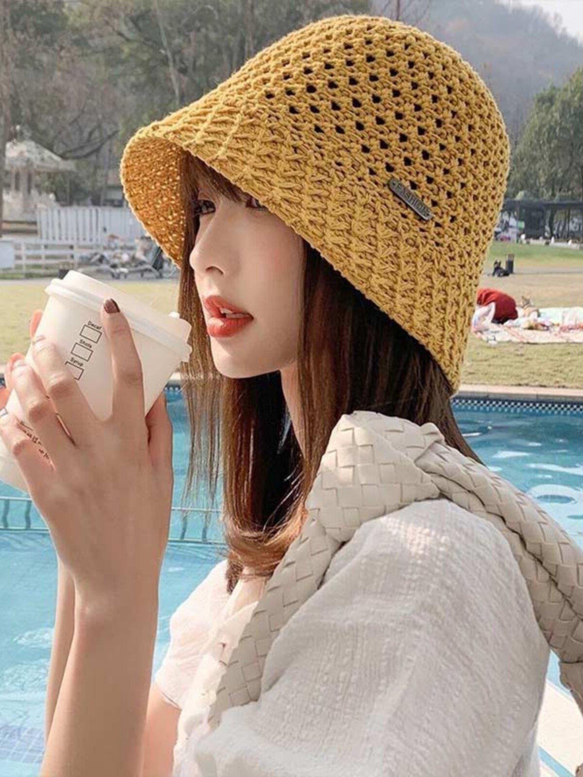 가발달린모자 여름용 패션 캐주얼 항암모자 항암가발 블랙 캡 락본 헤어 [진갈색] - 상세 이미지 2