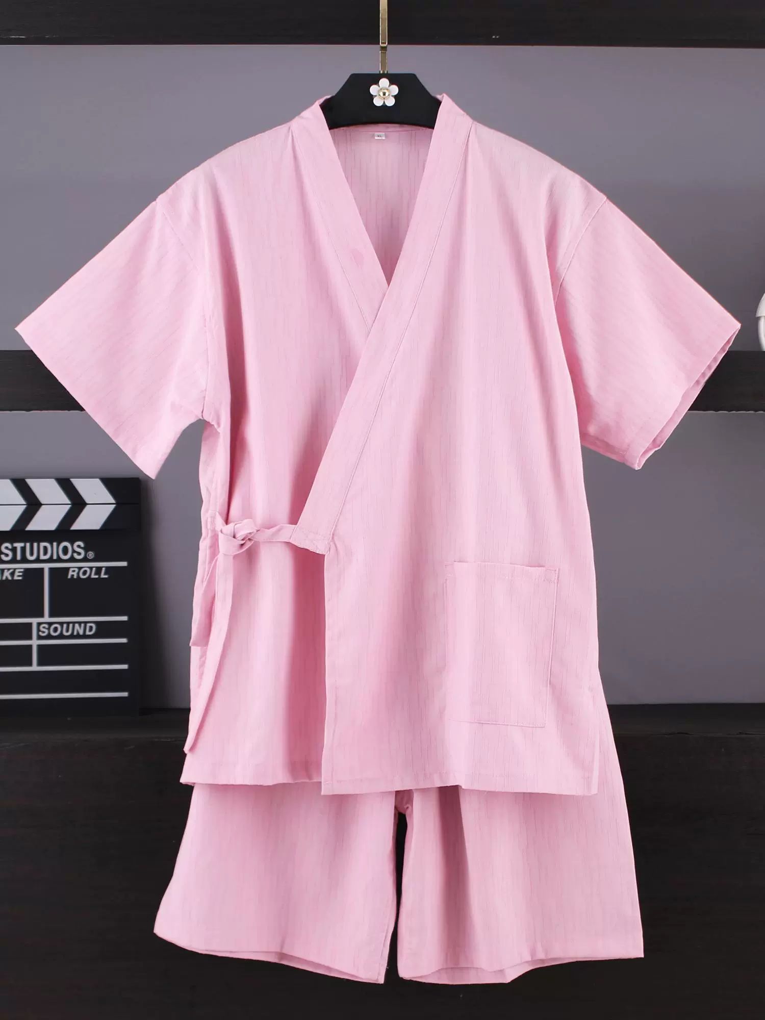 커플 찜질복 사우나복 마사지복 숯가마 찜질방옷 딥그린 기모노 A XL 60kg내 - 상세 이미지 5