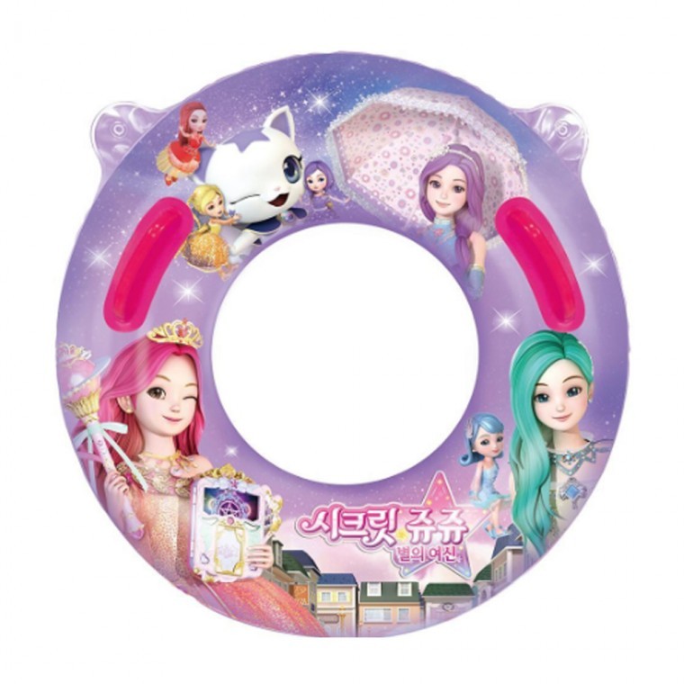 지니몰 70cm 시크릿쥬쥬 손잡이 물놀이 튜브