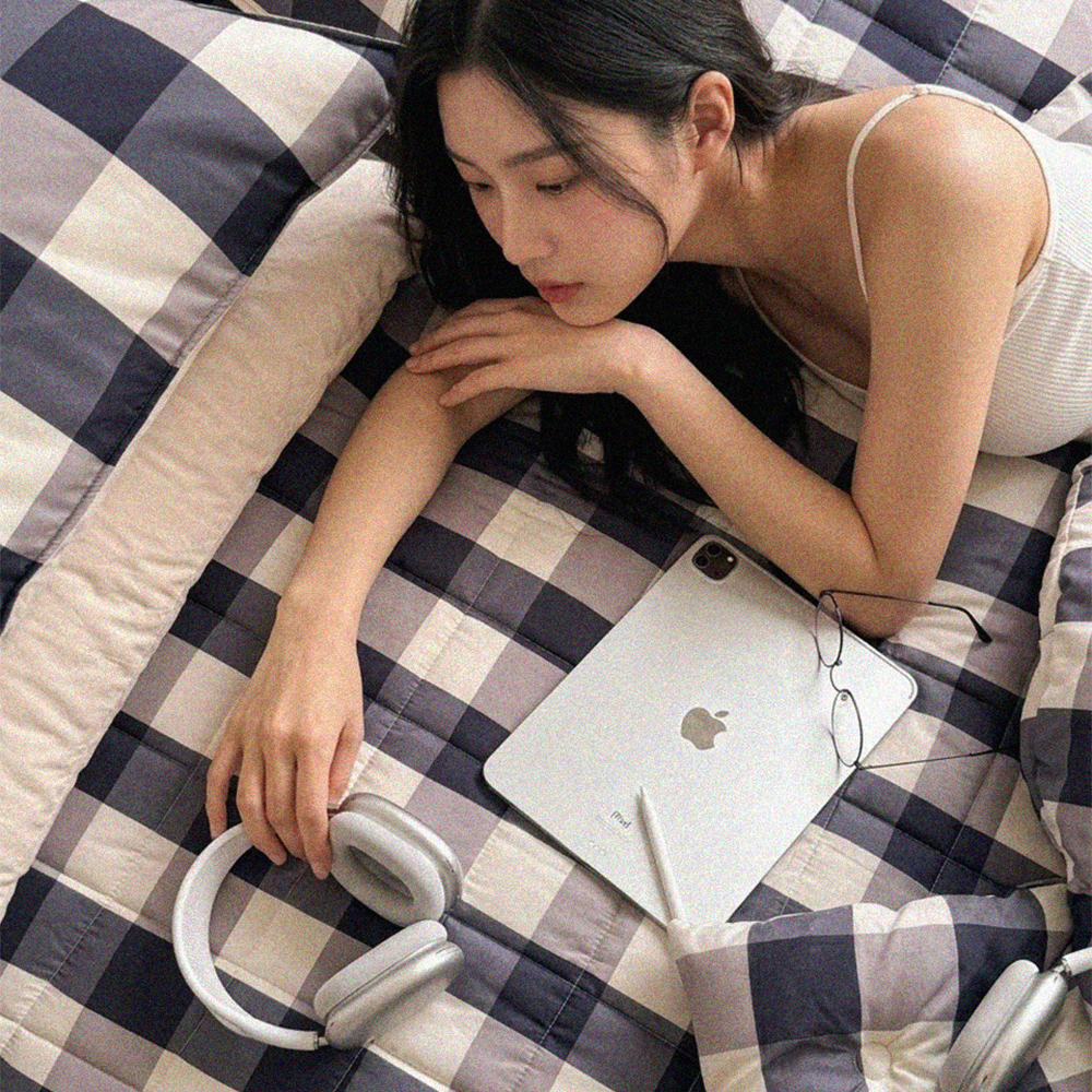 세인트마리엔젤 먼지없는 알러지케어 클래식 빅깅엄 고정밴드 침대패드 110x200cm