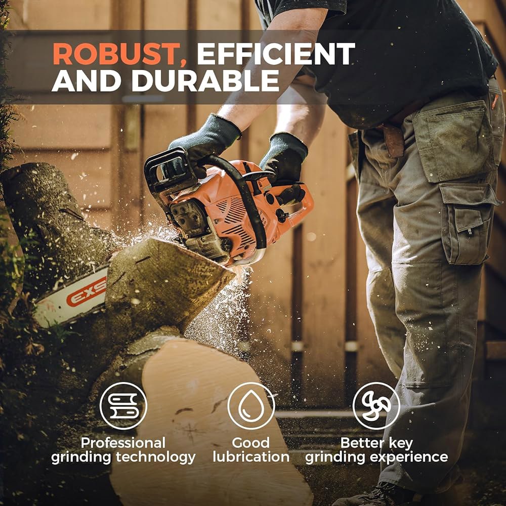EXS 18인치 전기톱 바, .325 피치 0.050 게이지, 72개의 드라이브 링크, 액세서리, Husqvarna 596199772 X-Force에 적합 - 상세 이미지 3