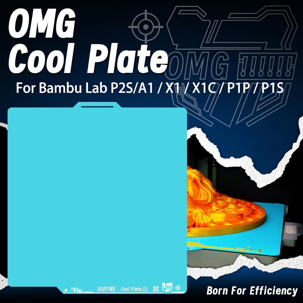 업그레이드된 빌드 플레이트와 QR 코드가 있는 부드러운 쿨 플레이트, Glacier 플레이트 257x257mm, Bambus P2S / P1P A1 X1E X1 3D 프린터 액세서 - 상세 이미지 3