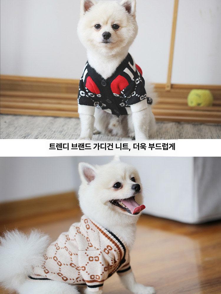 애견의류 강아지스웨터 애완견 고양이 따뜻한 스웨터 의류 겨울 니트 애완 푸들옷 반려견옷 - 상세 이미지 5