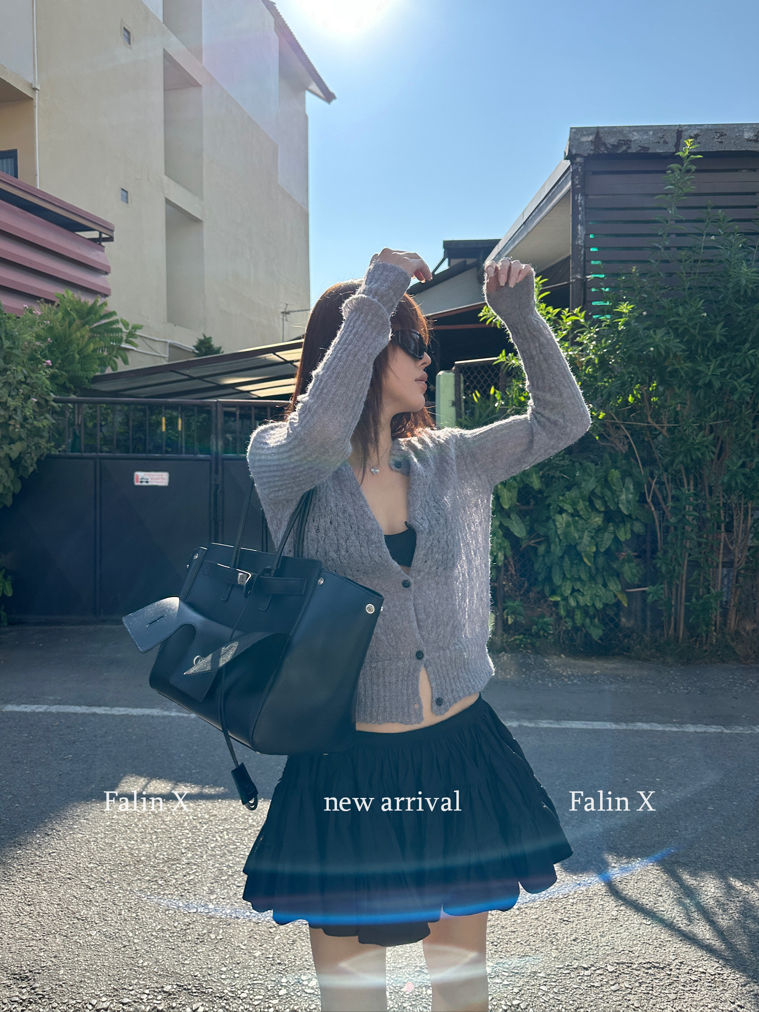 Falin X 여성 플리츠 a라인 플레어스커트 미니스커트 캉캉 치마 - 상세 이미지 2