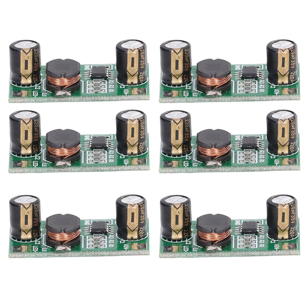 AUNMAS 6PCS 3W/2W LED 드라이버 모듈, 정전류 모듈 PWM 제어 700mA 디밍 DC 5-35V 입력 - 상품 이미지