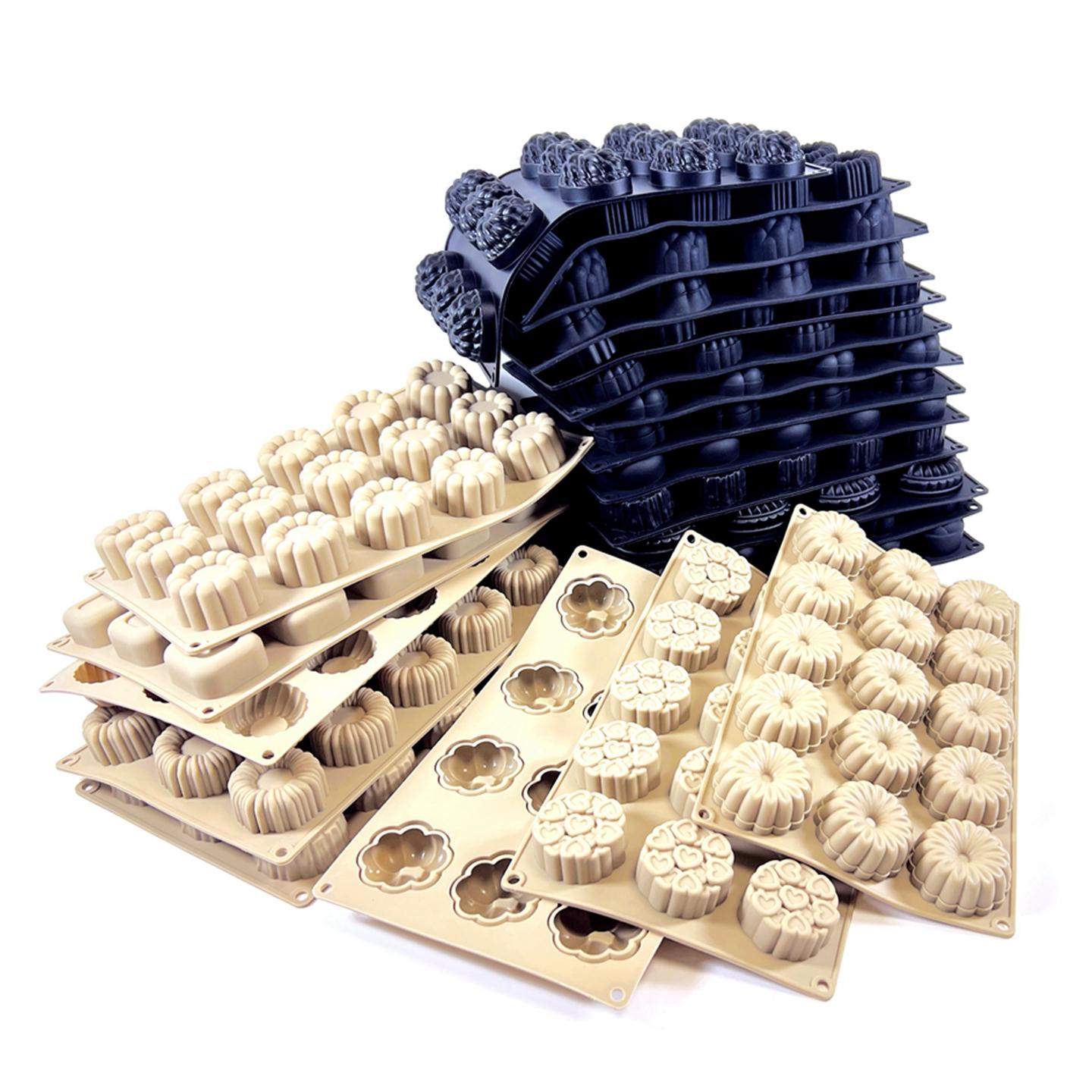 베이킹 붓 케이크 제빵 기름칠 빵붓 홈베이킹 도구 반죽 45mm 샤르로트 15구 커피 - 상품 이미지