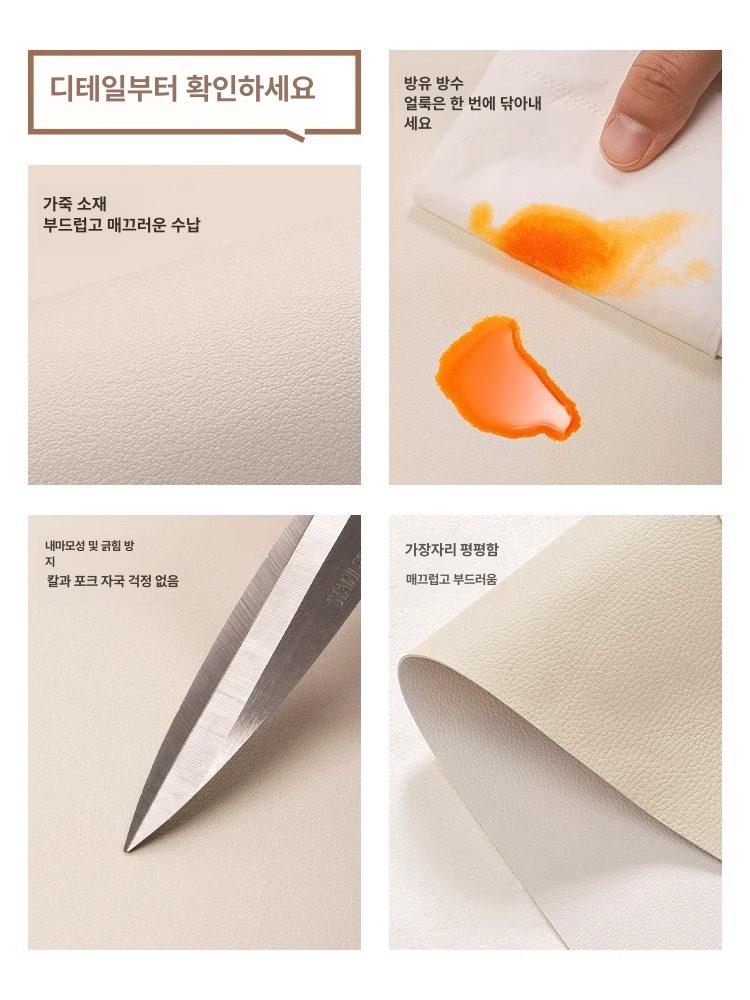 원형식탁매트 스프레드 닦기편한 관리쉬운 식탁보 - 상세 이미지 5