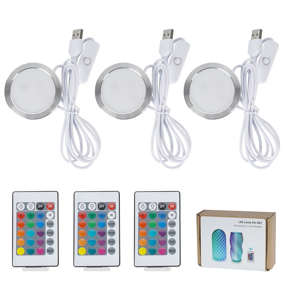 Bambu Lab H2D /X1 /P1P /A1 멀티컬러 RGB용 BambooSegD 3PCS 리모컨 RGB 키트 001, 애니큐빅 메이커온라인 3D 프린터 라이트 DIY 하드웨어 - 상품 이미지