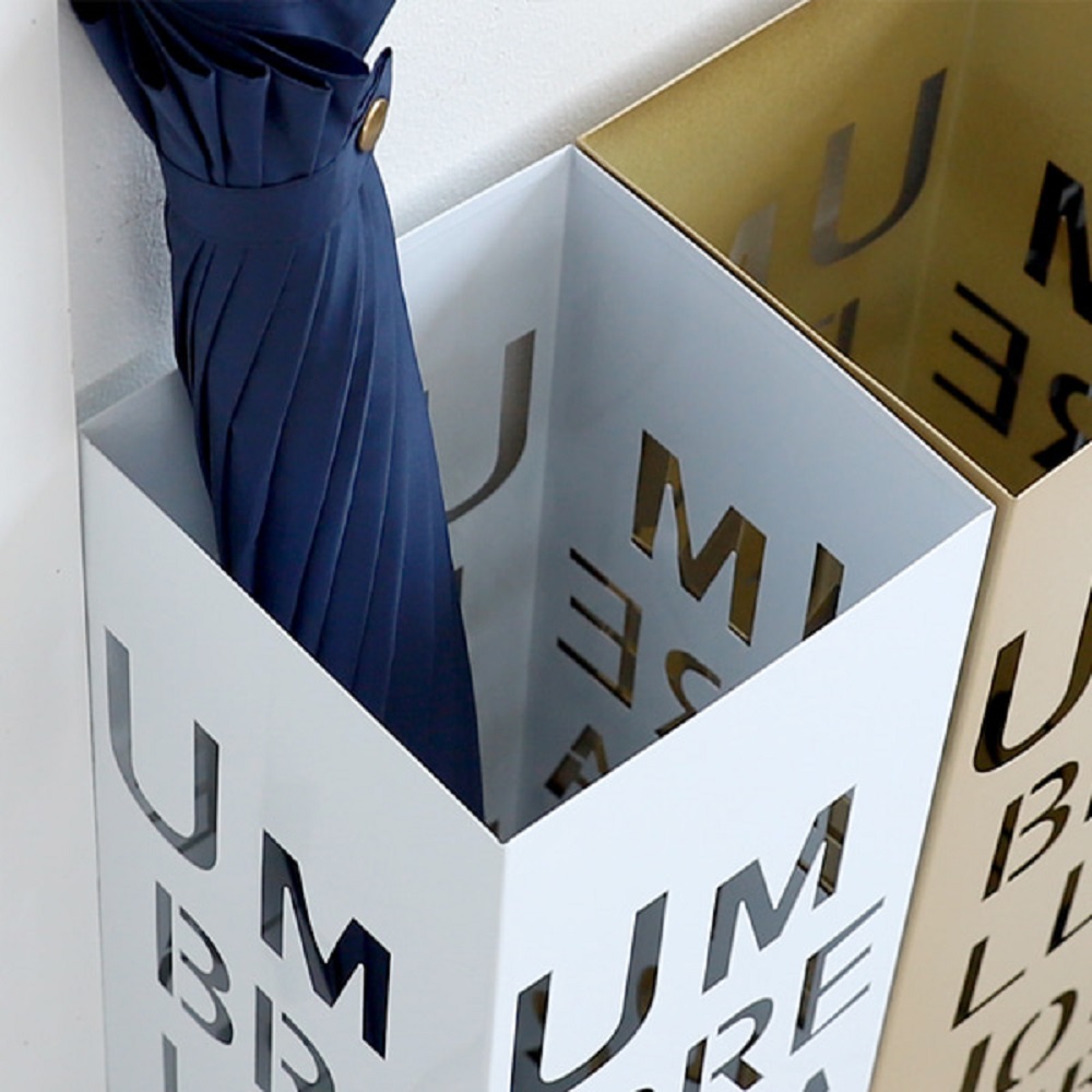 카페 헤어숍 오피스 장마대비 심플사각 메탈 우산꽂이