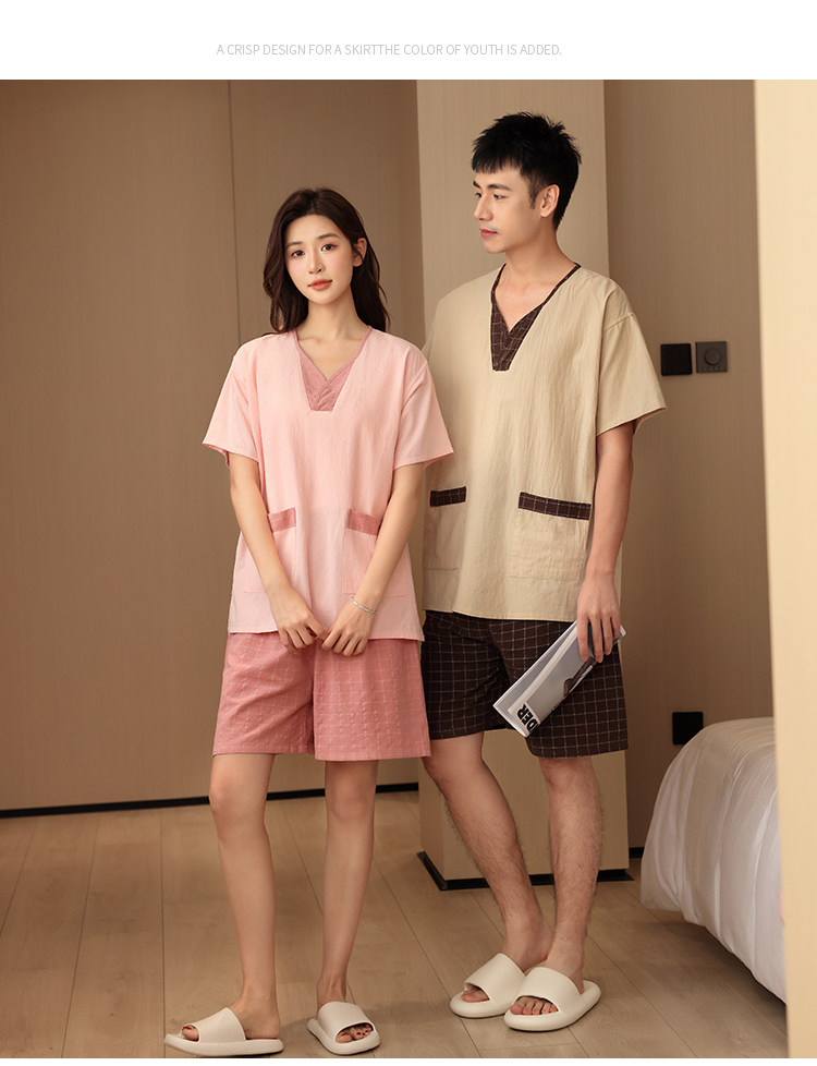 찜질방옷 마사지복 세트 사우나복 찜질복 유니폼 남성용 베이지 XL - 상세 이미지 3