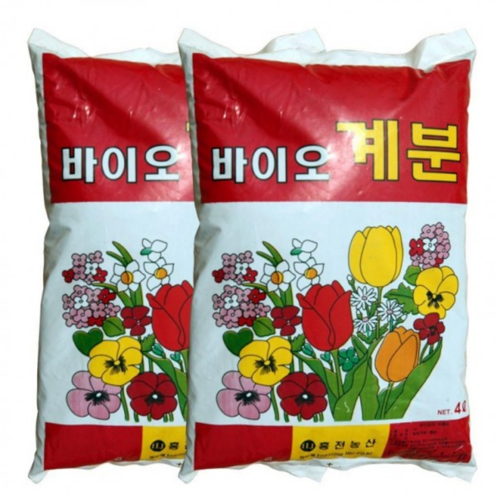 계분 닭분 텃밭퇴비 거름 유기질 비료 4L 2개입 토양개선제 - 상품 이미지