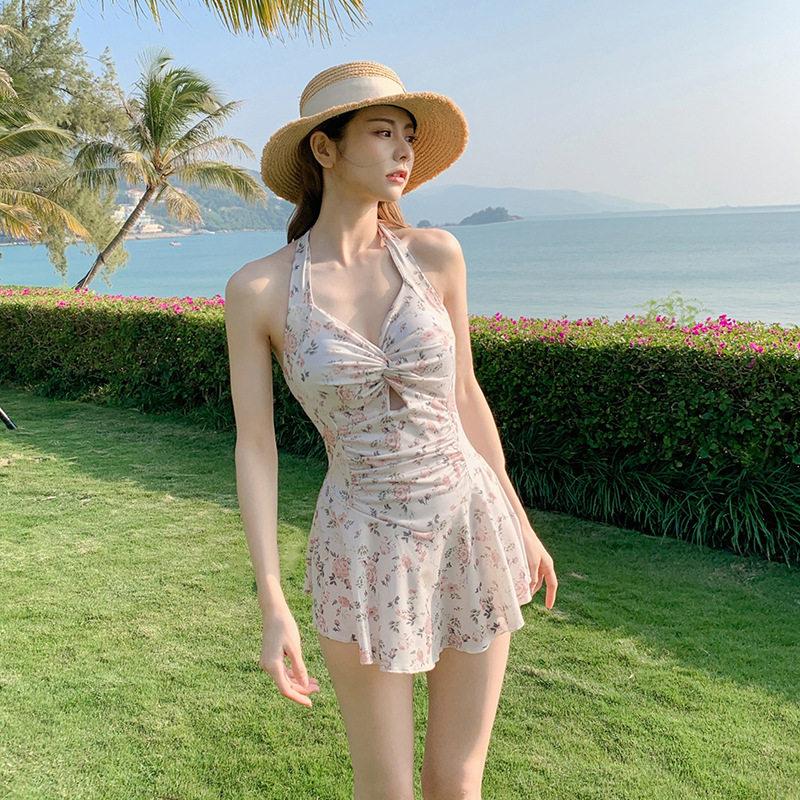 휴양지수영복 하체커버수영복 실외 원피스형수영복 40대 - 상세 이미지 3