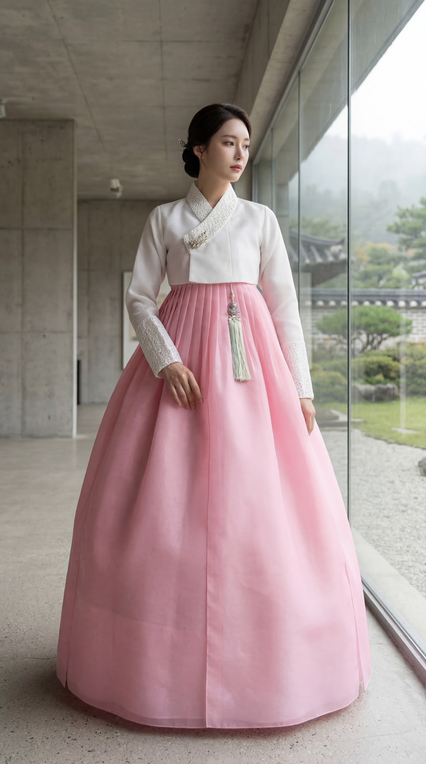 한복대여 은가비한복 청담스타일3 결혼식 여자 하객 혼주 가족 - 상세 이미지 3