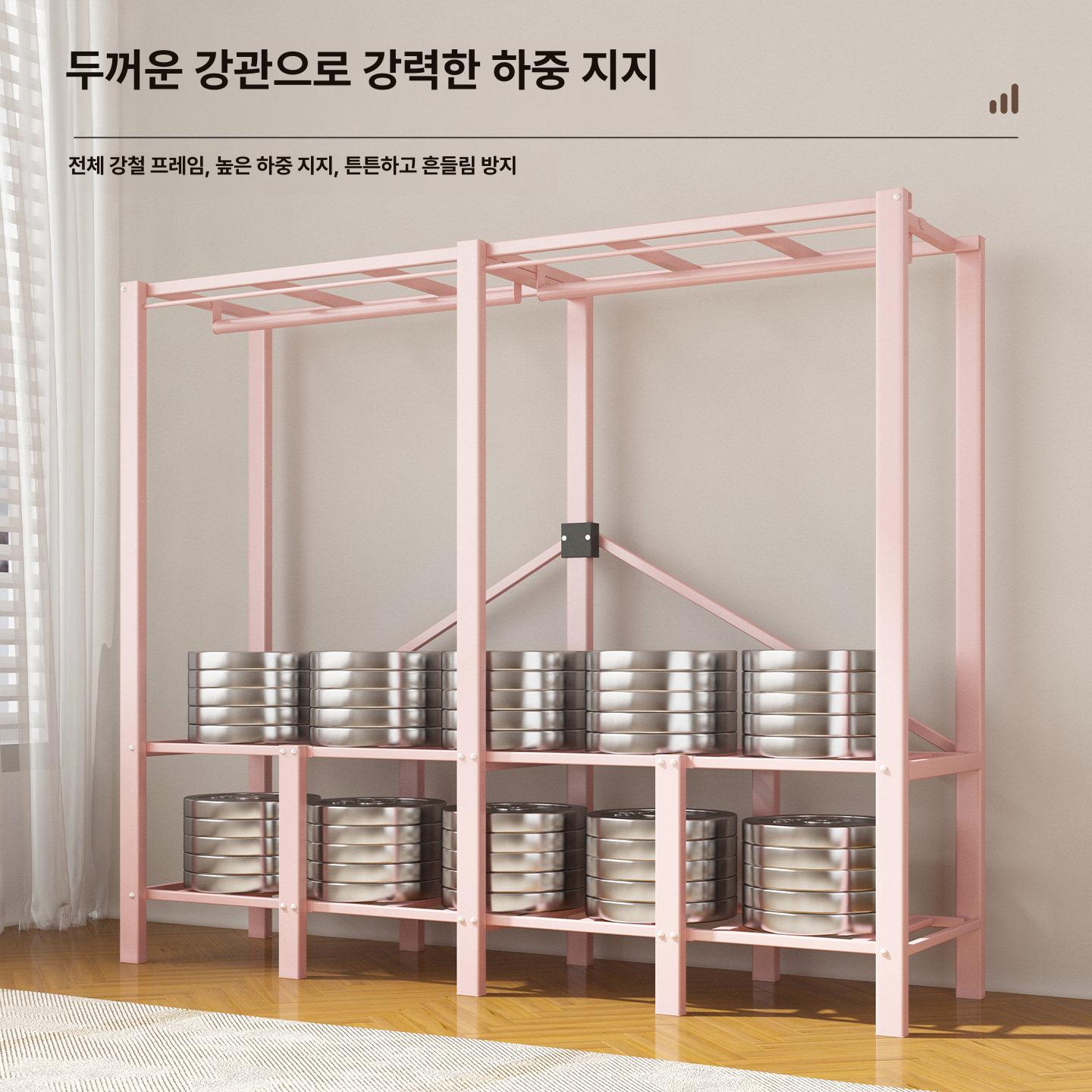 접이식 옷장 철제 프레임 무설치 정리함 폴딩 조립식 도어 원룸 행거