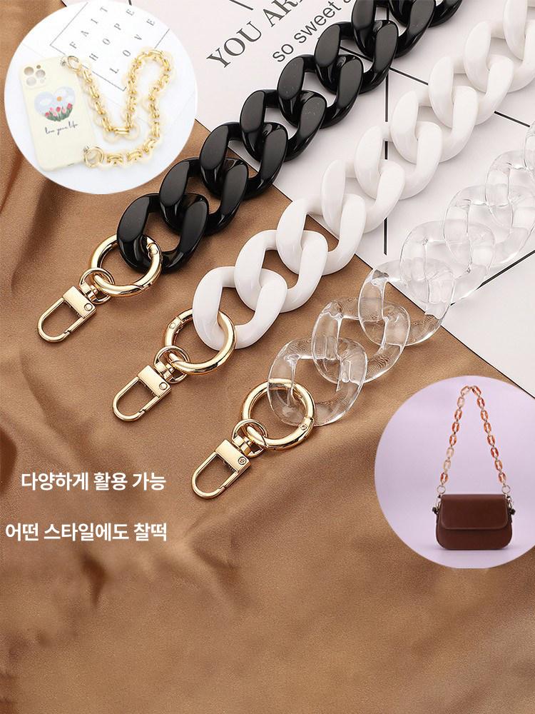 가방끈 가방 핸드백 스트랩 체인가방끈 체인끈 - 상세 이미지 2
