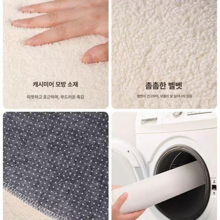 딸기 앵두 러그 화장실 발매트 터프팅 현관 레드하트굿 40cmx80cm - 상세 이미지 5
