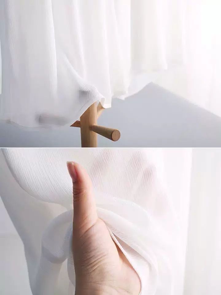 통바지 큐롯 스트레이트 와이드 밴딩 바지 흰색 얇은 롱 팬츠 코디 - 상세 이미지 5