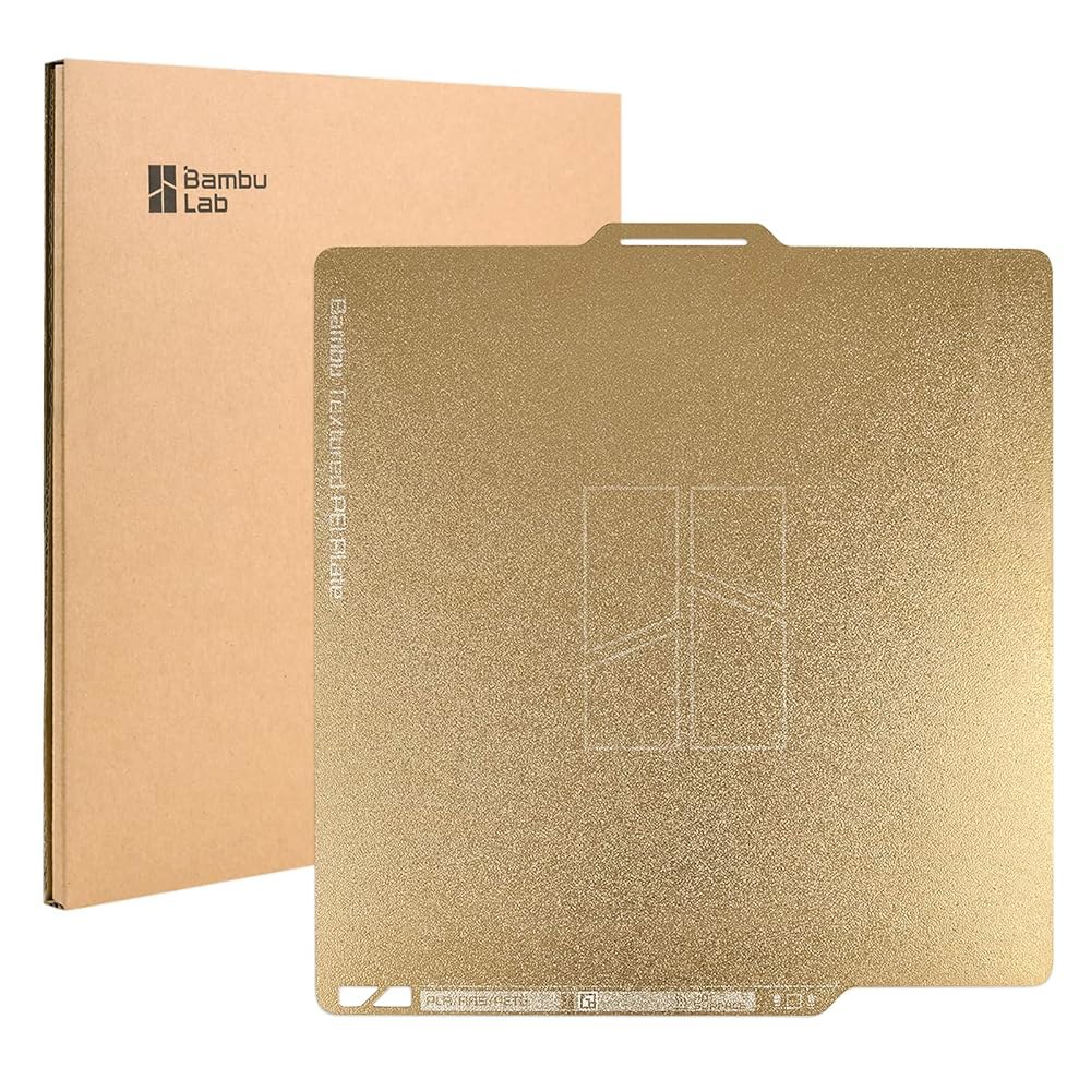 3DTOOLS 대나무 실험실 오리지널 양면 텍스처 PEI 빌드 플레이트 257x257MM X1C / X1E P1P P1S A1 스프링 스틸 유연성 - 상품 이미지