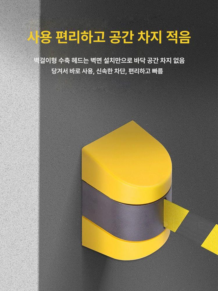 벨트 차단봉 바리게이트 대기 출입 펜스 통제선 줄서기 스타일리시하게제작됨 빨간색 리본이 달린 2m - 상세 이미지 2