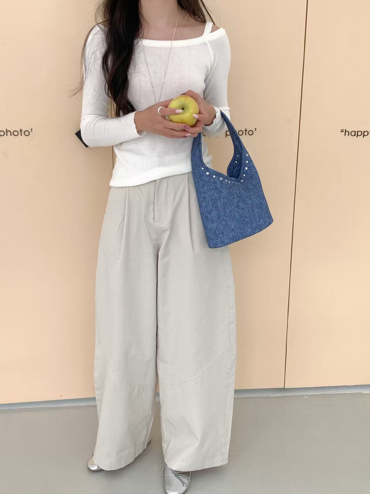 데님 스터드 블루 토트백 [3COLOR] 이미지 7