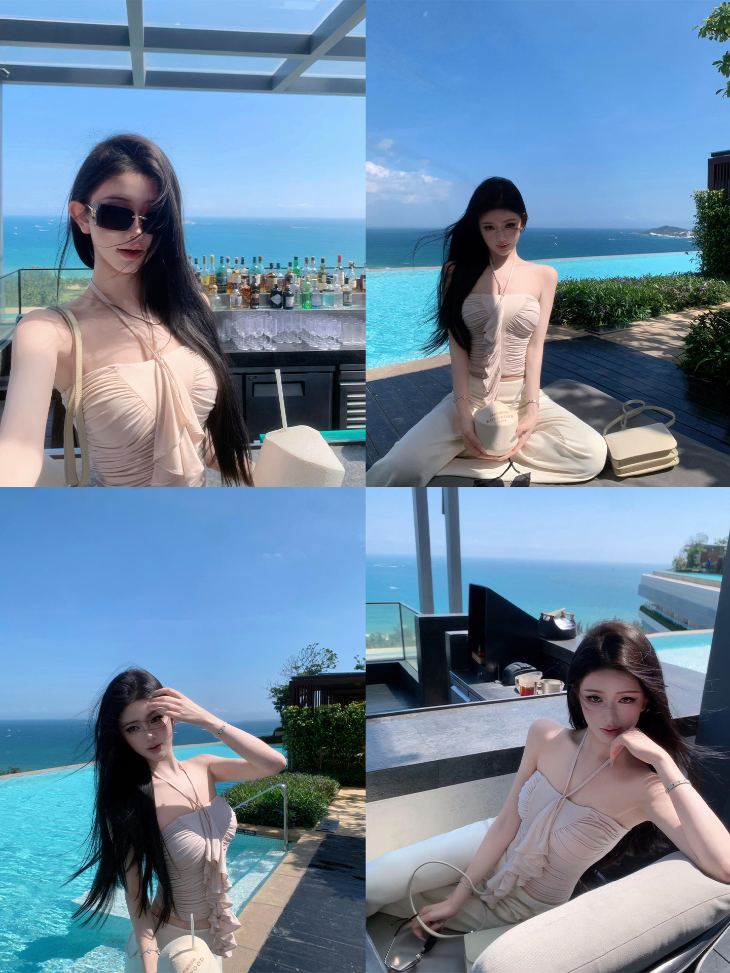 JAYKYYANG 홀터넥 나시 오프숄터 슬림 탑 - 상세 이미지 3