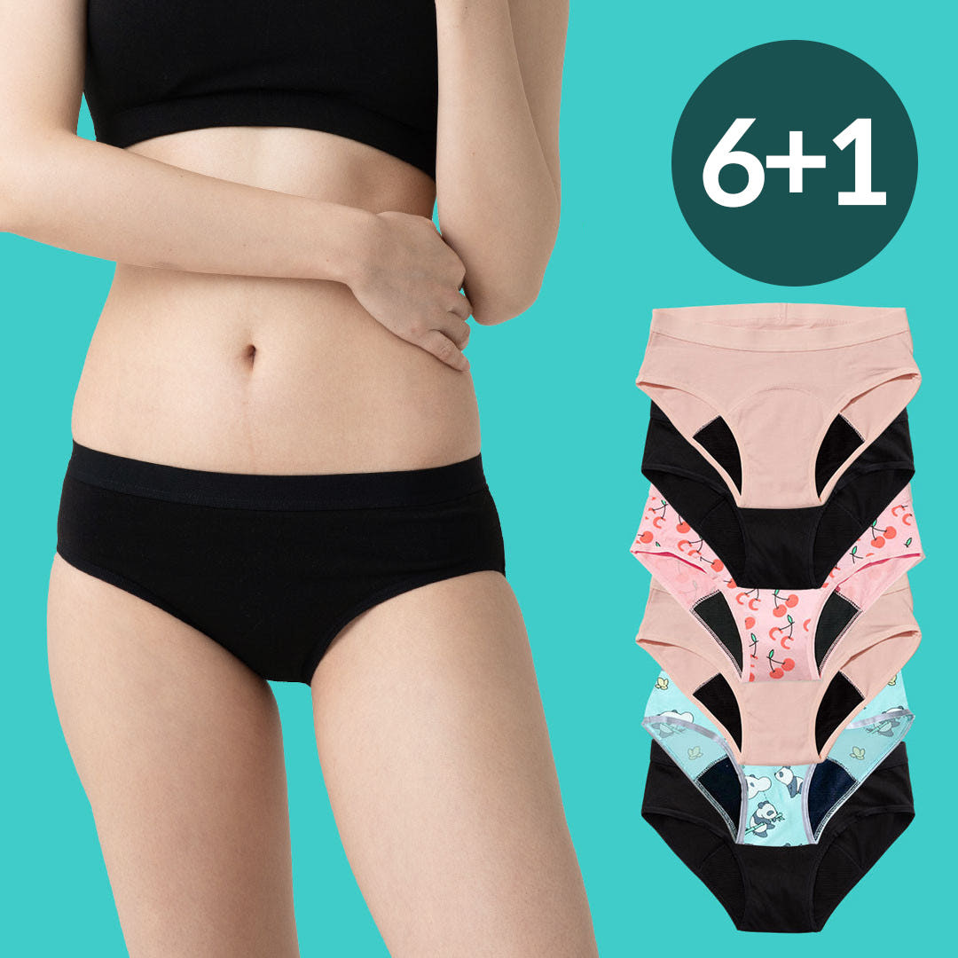 싸이클린 싸이클린 위생팬티 6PACK 생리샘방지 여성면팬티 순면속옷