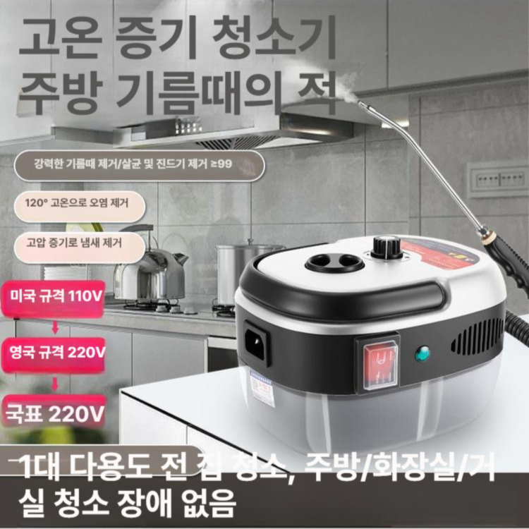 공업용 스팀 청소기 산업용 소독 세차 분사기 가정용 고압 기 화장실 업소용 - 상세 이미지 2