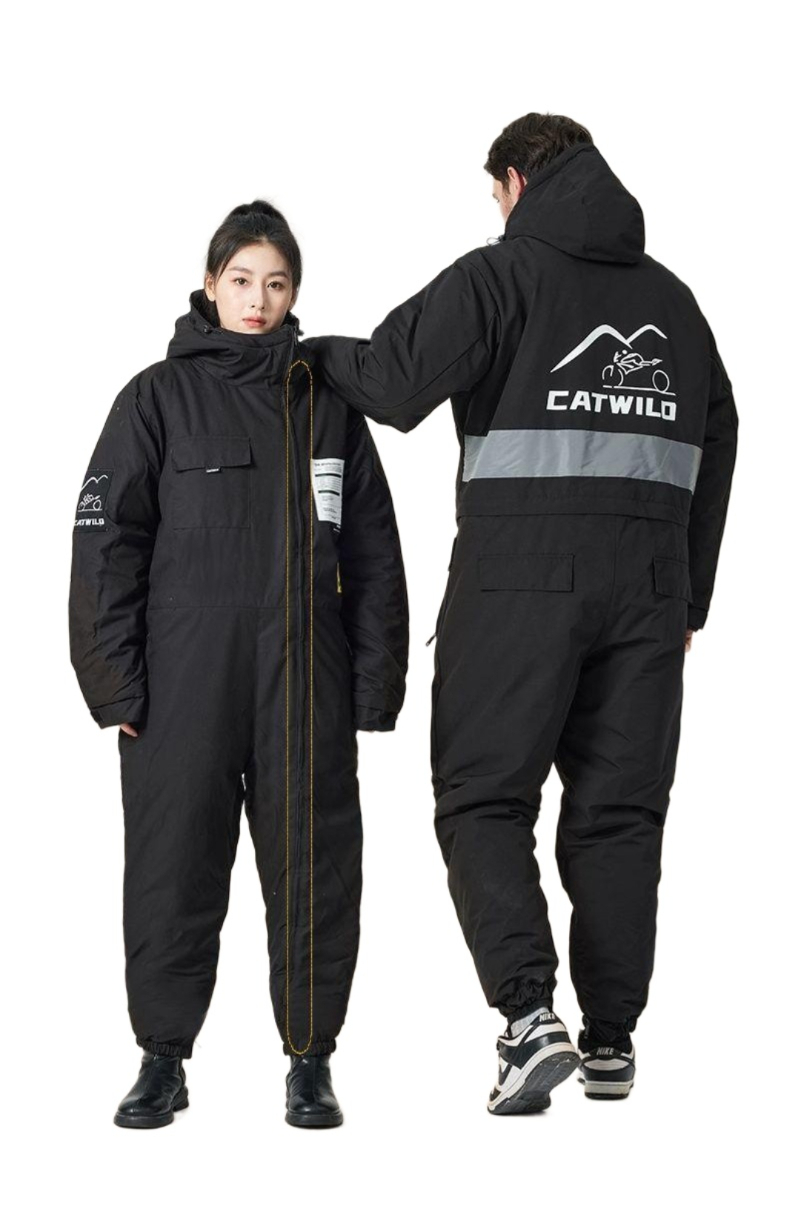오토바이 방한복 배달 스즈끼 정비복 라이더 스즈키복 기모 방풍 원피스 배달우주복 작업복 - 상품 이미지
