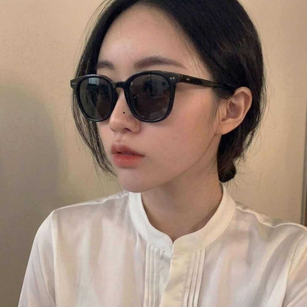 오버사이즈 UV 자외선차단 틴트 뿔테 가벼운 데일리 선글라스 이미지 4