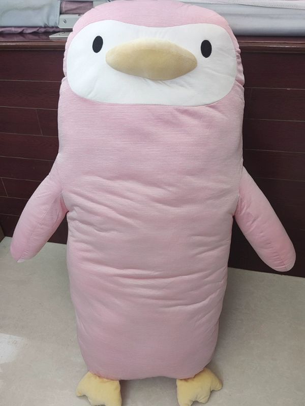 인형 펭귄 시원한 쿨감 롱 성인 안고 자는 쿠션 애착 펭귄 100cm - 상세 이미지 4