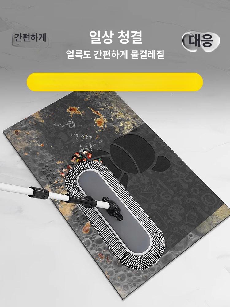 주방 바닥 매트 키친 미끄럼방지 카펫 판쉬가오추 50cmx80cm 흡수 오일 흡수 - 상세 이미지 2