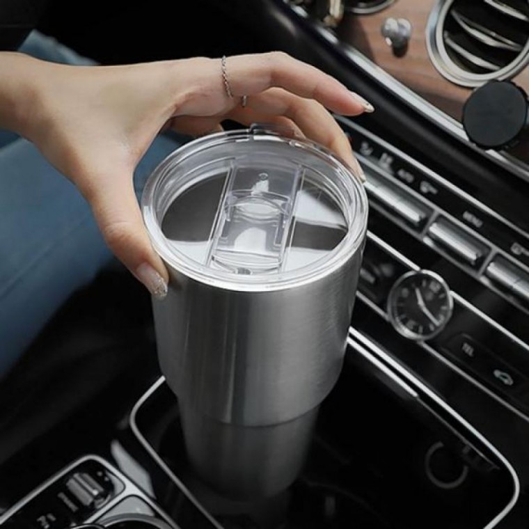 캠핑 대용량 이중단열 스텐실버 드라이버텀블러 900ml - 상품 이미지